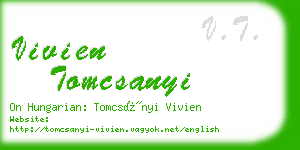 vivien tomcsanyi business card